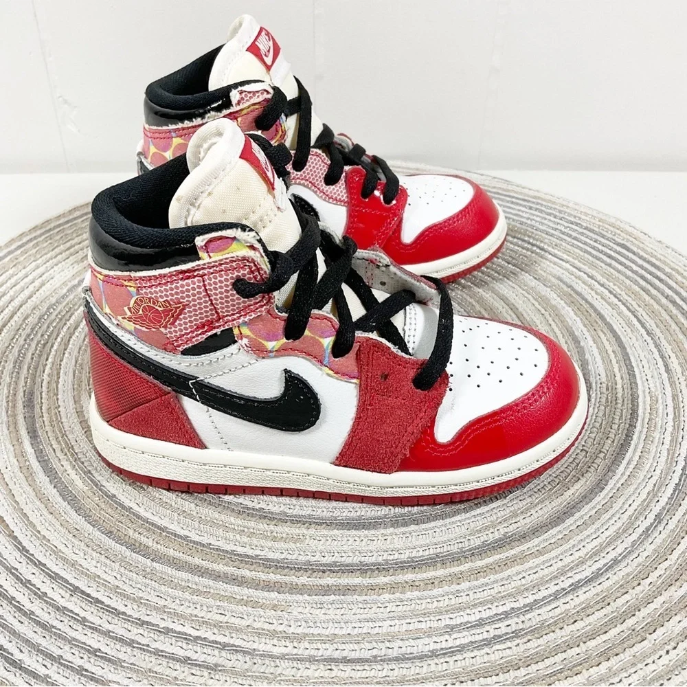 NIKE AIR JORDAN 1 RETRO HIGH OG SP TD ACROSS THE SPIDER VERSE SZ 8C DV1750-601